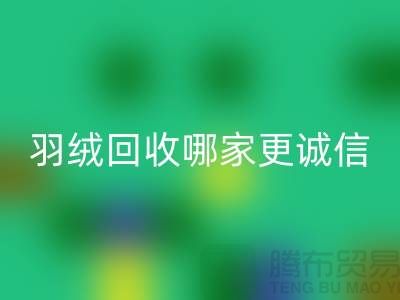 ### 揭秘上海羽絨回收廠家：哪家更誠信？騰布貿易ShtengHu.com