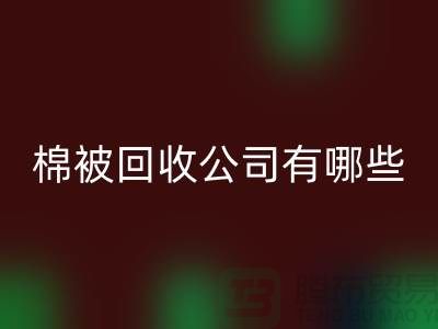 棉被回收公司有哪些—浙江庫存面料回收廠家：環保與經濟的雙重助力
