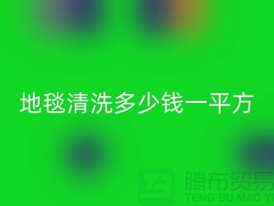 地毯清洗多少錢一平方?注意事項一文全解讀