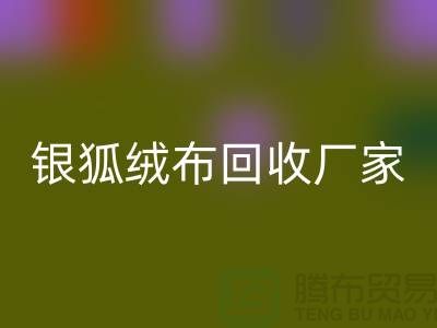 銀狐絨布回收廠家:讓舊衣物煥發新生-服裝面料回收公司