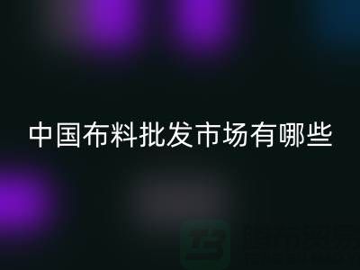 中國布料批發市場有哪些？_上海騰布貿易有限公司