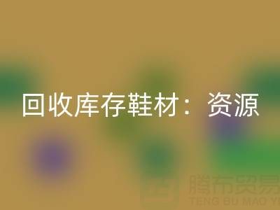 回收庫(kù)存鞋材：?jiǎn)拘验e置資源，共創(chuàng)綠色未來(lái)